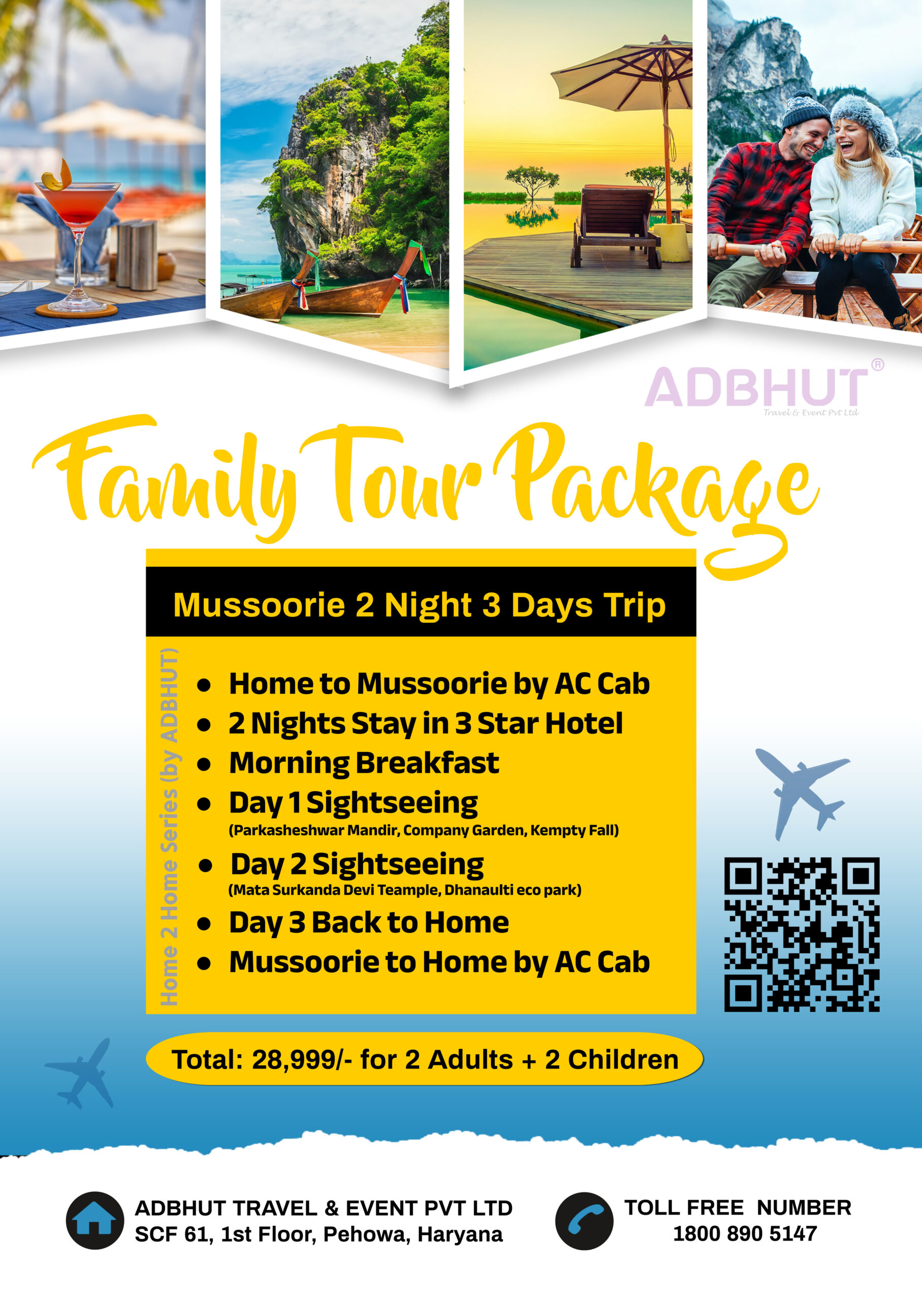 Mussoorie 2N/3D Getaway